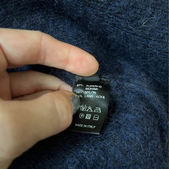 Roberto Collina beautiful navy mohair sweater - Picture 2 of 6